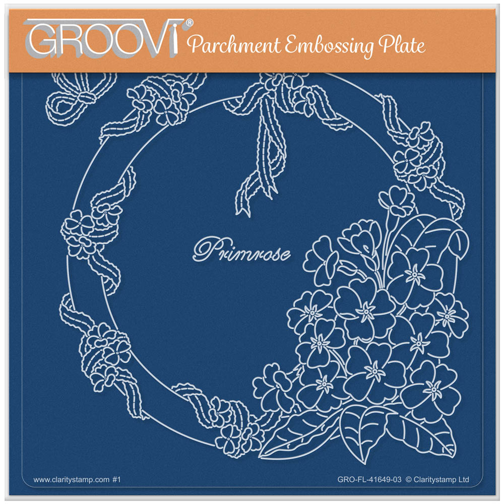 Linda's Primrose & Lace A5 Square Groovi Plate