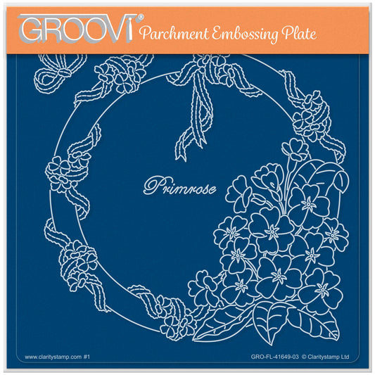 Linda's Primrose & Lace A5 Square Groovi Plate