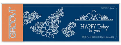 Tina's Springtime Flowers Happy Today Groovi Spacer Plate