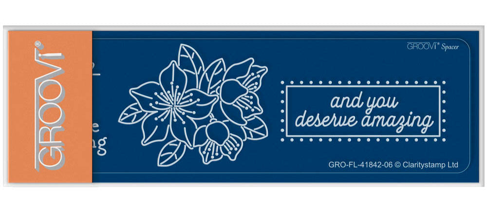 Tina's Springtime You Are Amazing Flowers Groovi Spacer Plate