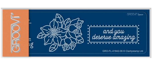 Tina's Springtime You Are Amazing Flowers Groovi Spacer Plate