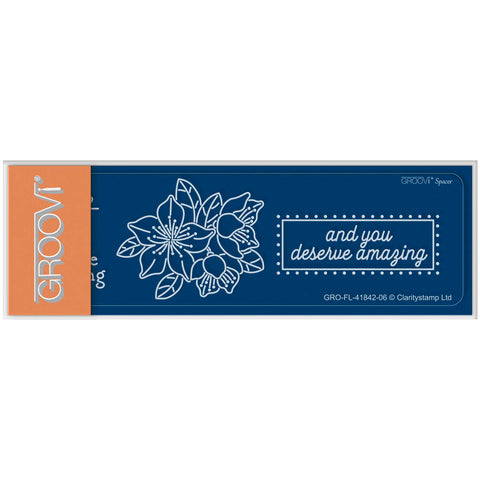Tina's You Are Amazing Flowers Groovi Spacer Plate