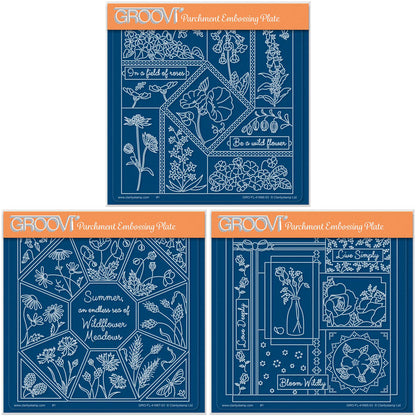 Linda's Easy Layout Set 4 A5 Square Groovi Plate Trio