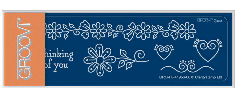 Tina's Springtime Flowers Thinking of You Groovi Spacer Plate