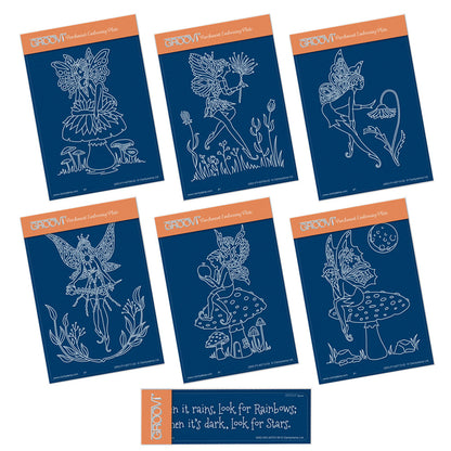 Fairies & Spacer A6 Groovi Plate Set