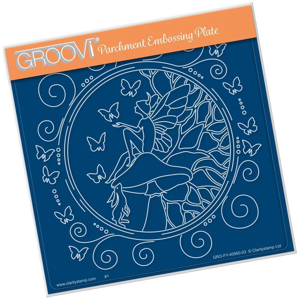 Fairy Daydream Round A5 Square Groovi Plate