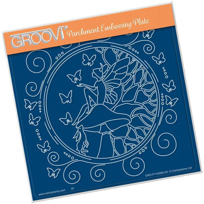 Fairy Daydream Round A5 Square Groovi Plate