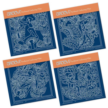 Fairies Quartet A6 Square Groovi Plate Collection