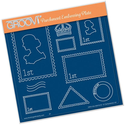 Postage A5 Square Groovi Plate