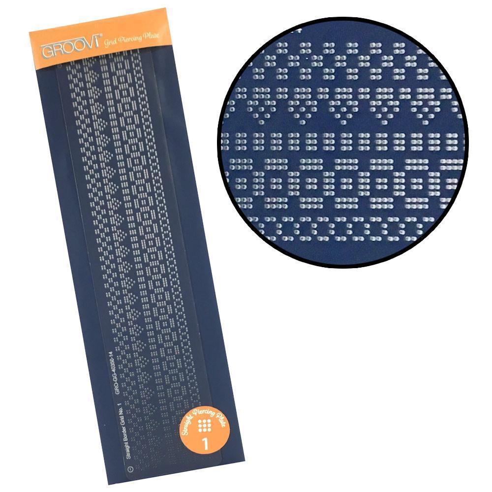 Straight Pattern No. 1 Groovi Border Piercing Grid – Clarity Crafts