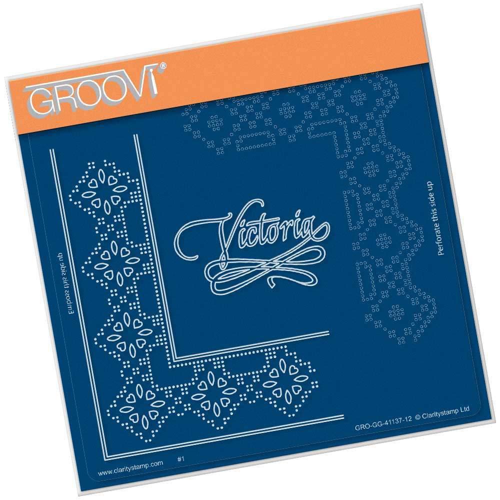 Queen Victoria Lace Duet A5 Square Groovi Piercing Grid (Straight)