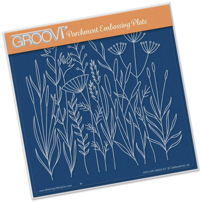 Meadow Grasses A5 Square Groovi Plate