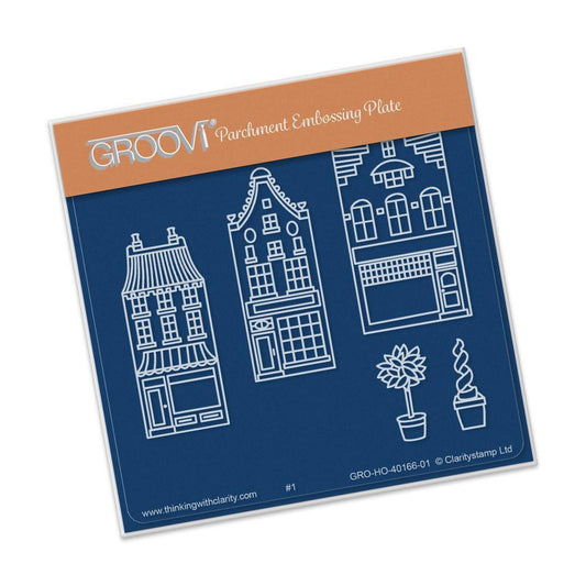 Wee Shops & Shrubs A6 Square Groovi Baby Plate