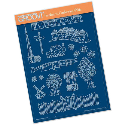 Village Life A5 Groovi Plate