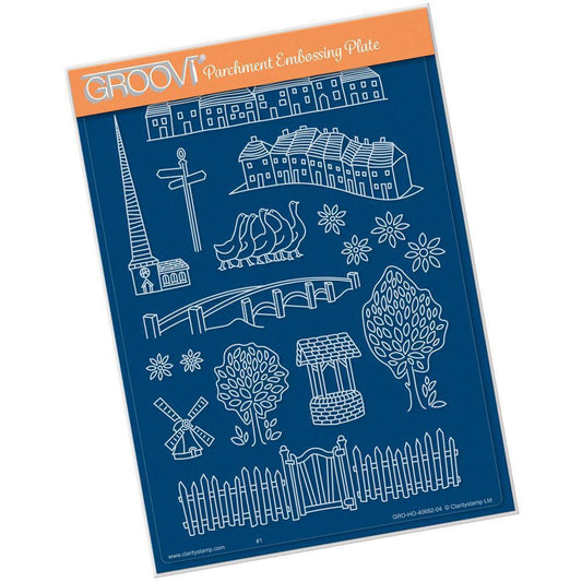 Village Life A5 Groovi Plate