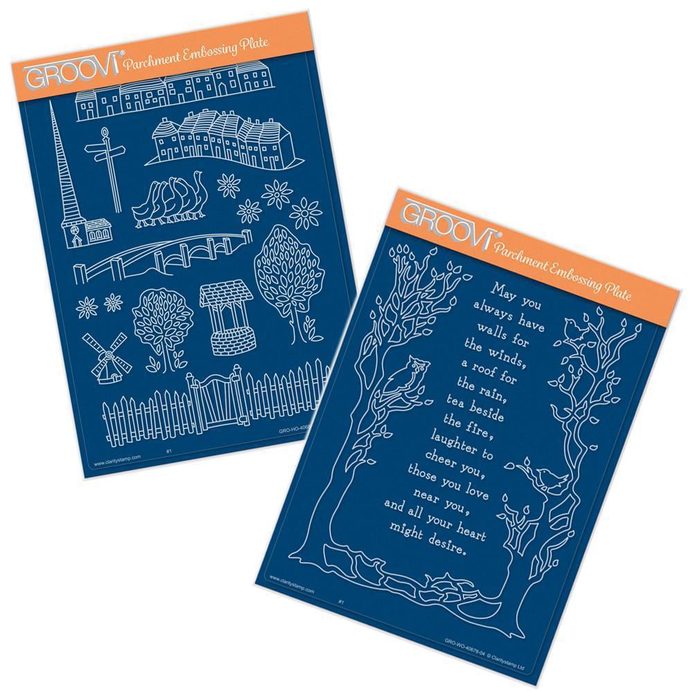 Village Life & Walls for the Winds A5 Groovi Plate Set