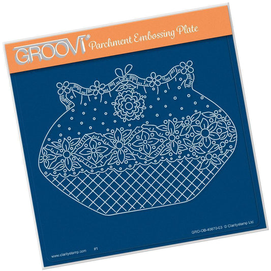 Maria Maidment's Floral Purse A5 Square Groovi Plate