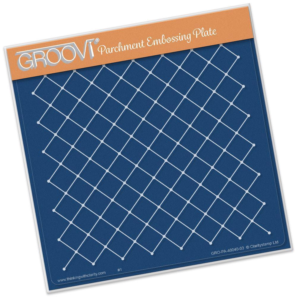 Netting Pattern A5 Square Groovi Plate – Clarity Crafts