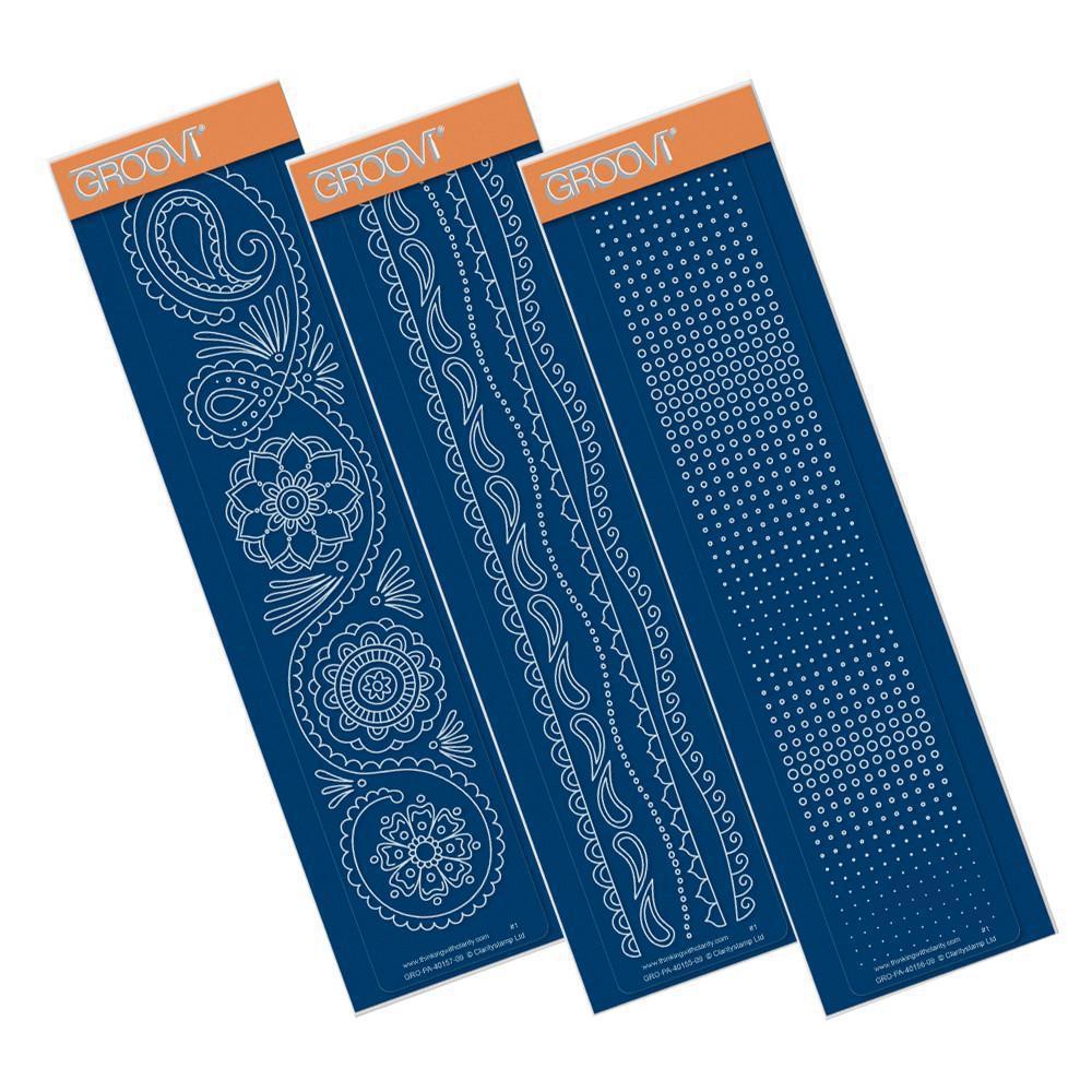 Henna Groovi Border Plate Set