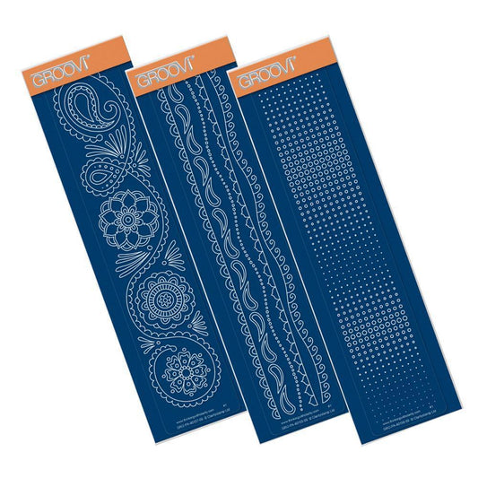 Henna Groovi Border Plate Set