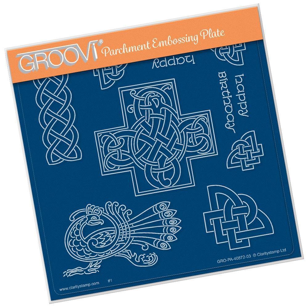 Celtic Patterns A5 Square Groovi Plate