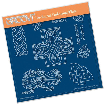 Celtic Patterns A5 Square Groovi Plate