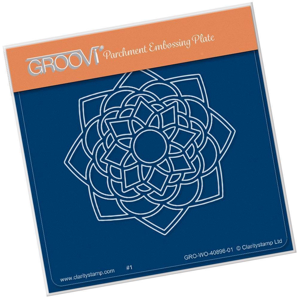 Blossom Mandala A6 Square Groovi Baby Plate