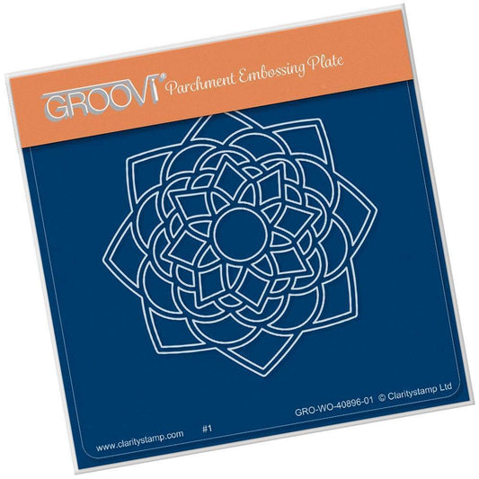 Blossom Mandala A6 Square Groovi Baby Plate
