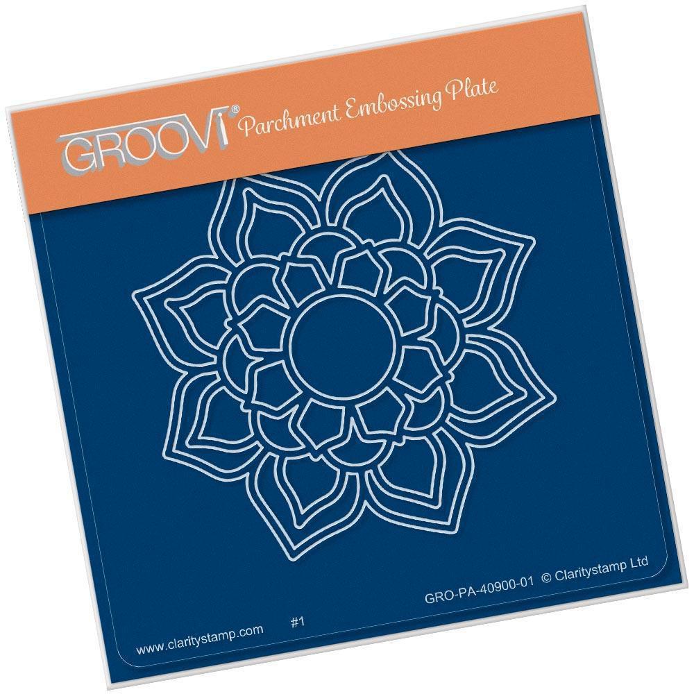 Flourish Mandala A6 Square Groovi Baby Plate