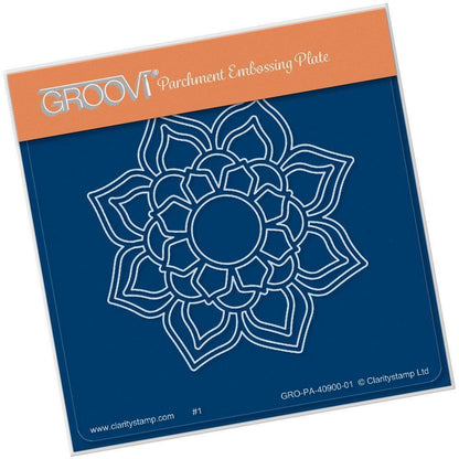 Flourish Mandala A6 Square Groovi Baby Plate