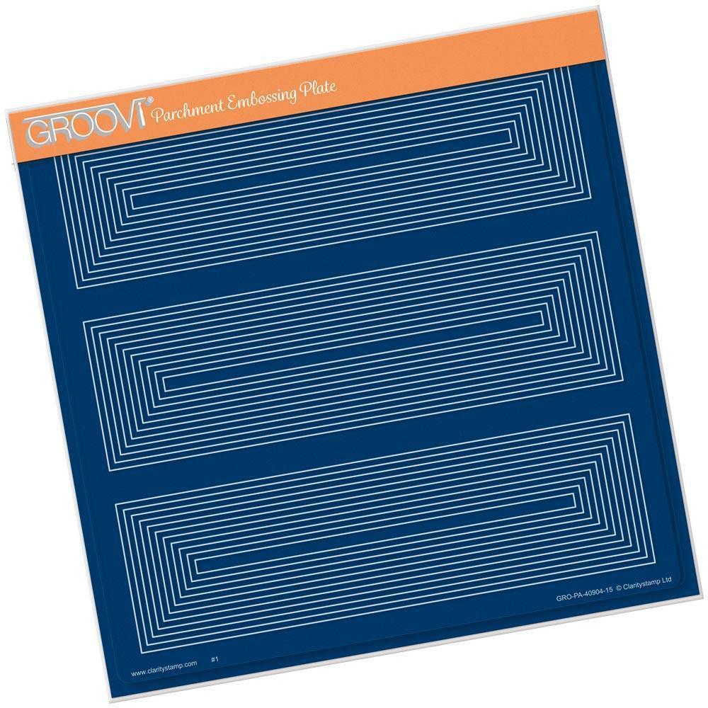 Framework Rectangles A4 Square Groovi Plate