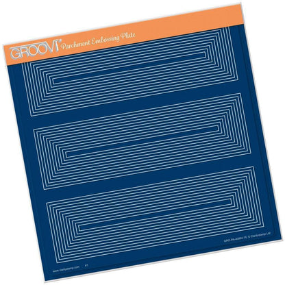 Framework Rectangles A4 Square Groovi Plate