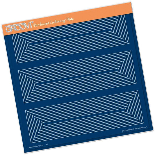 Framework Rectangles A4 Square Groovi Plate