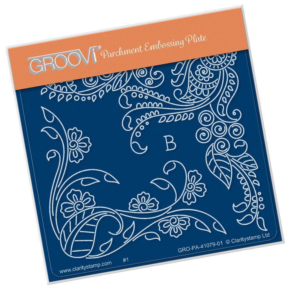 Tina's Henna Petites - B A6 Square Groovi Baby Plate