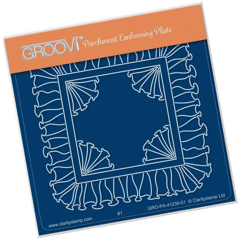 Linda's Frill A6 Square Groovi Plate