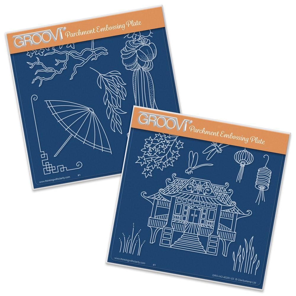 Geisha & Waterhouse A5 Square Groovi Plate Duo