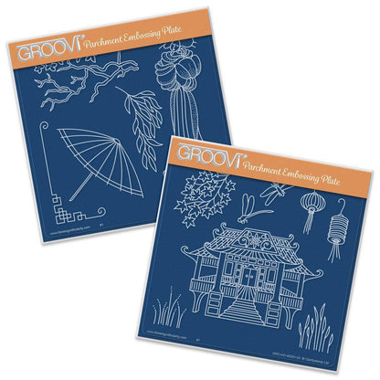 Geisha & Waterhouse A5 Square Groovi Plate Duo