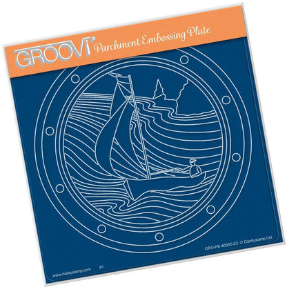 Sailor Round A5 Square Groovi Plate