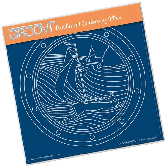 Sailor Round A5 Square Groovi Plate
