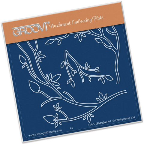 Branches A6 Square Groovi Baby Plate
