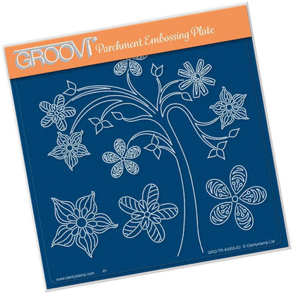 Tina's Tree Fun A5 Square Groovi Plate