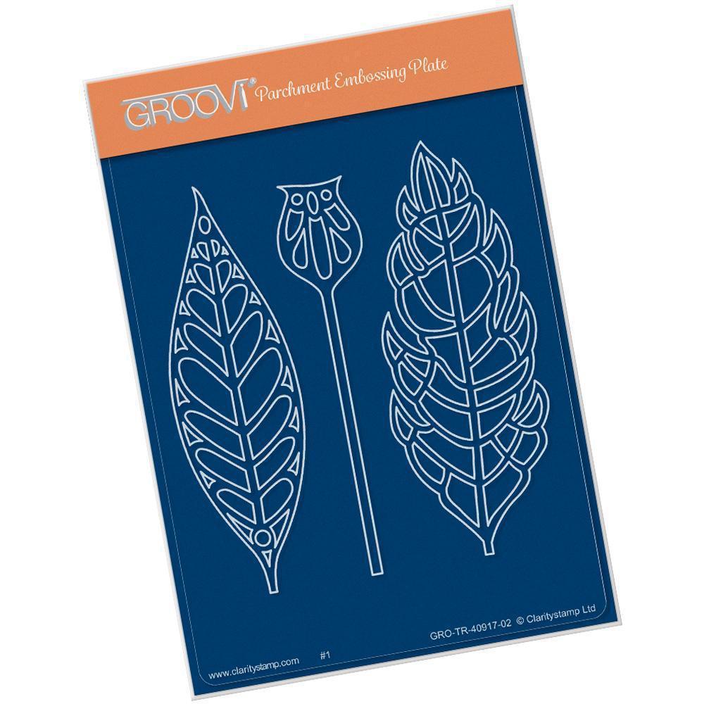 Funky Foliage A6 Groovi Plate