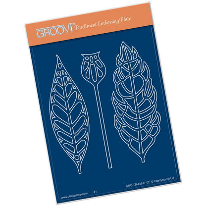 Funky Foliage A6 Groovi Plate