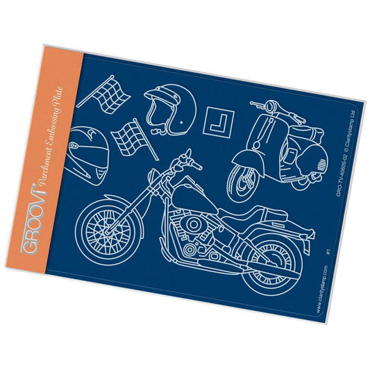 Motorbikes A6 Groovi Plate