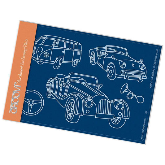 Vintage Cars A6 Groovi Plate