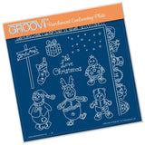 Linda's Build a Snowbaby A5 Square Groovi Plate