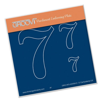 Open Number Seven A6 Square Groovi Baby Plate
