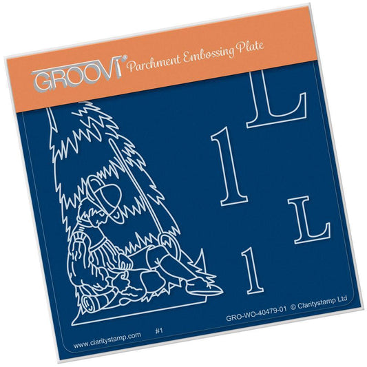 Nursery Rhyme 'L' A6 Square Groovi Baby Plate