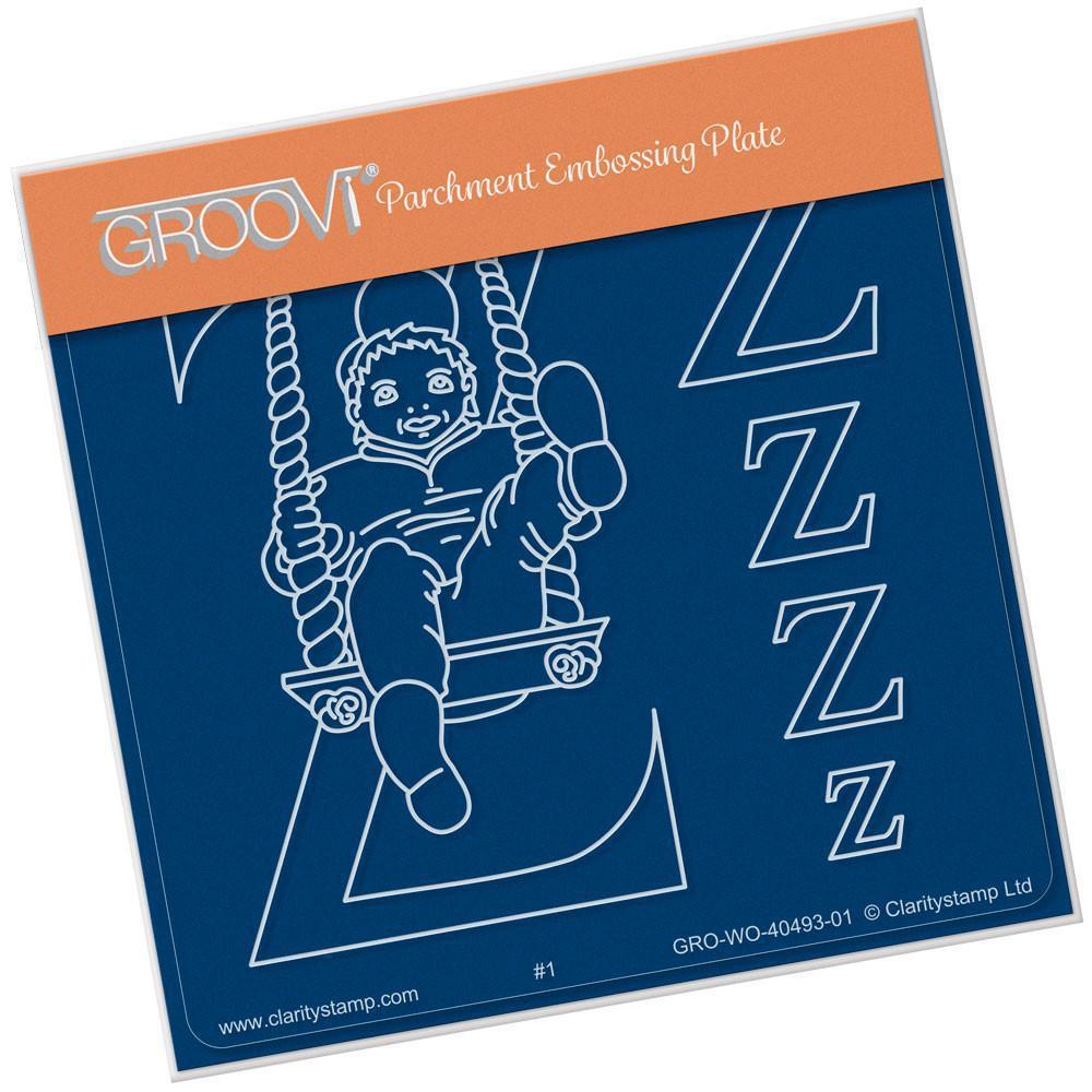 Nursery Rhyme 'Z' A6 Square Groovi Baby Plate