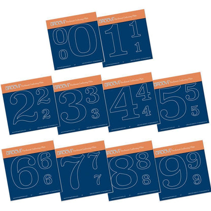 Open Numbers A6 Square Groovi Baby Plate Set